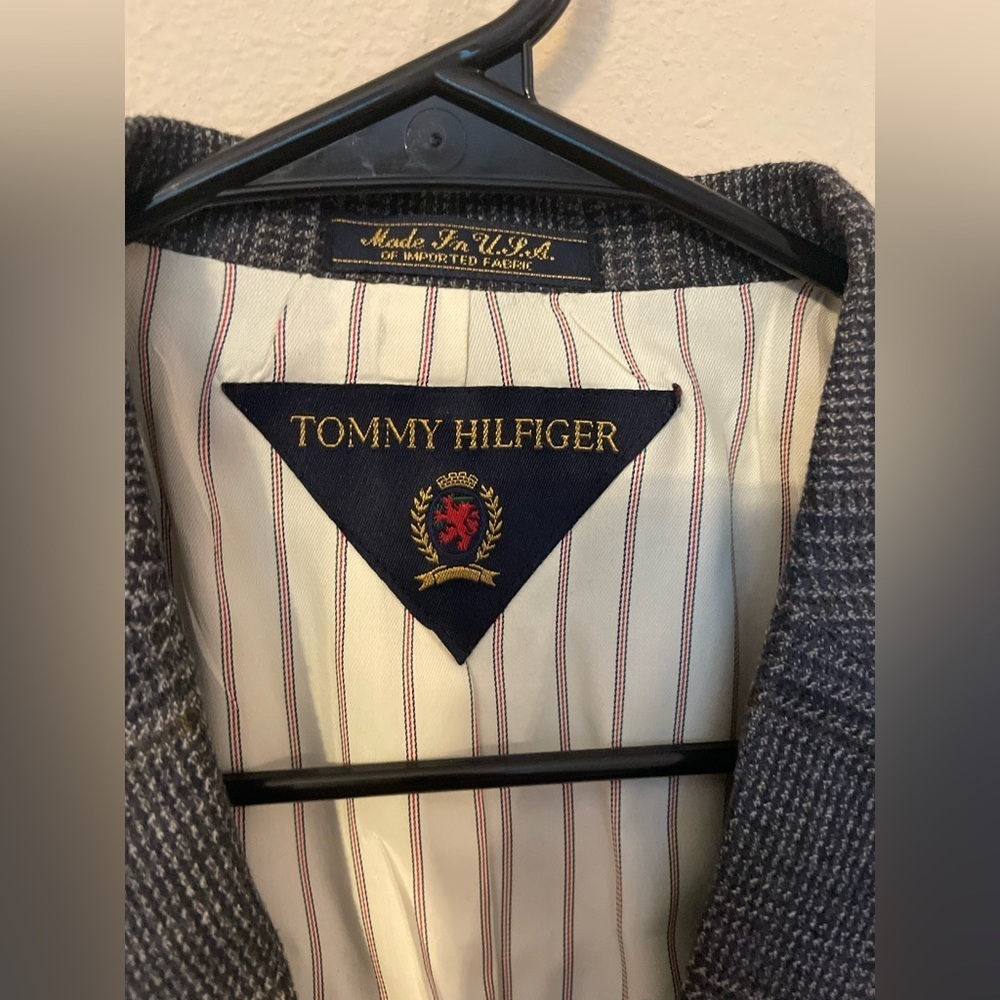 Vintage Tommy Hilfiger Men’s Blazer Gray - Picture 5 of 6